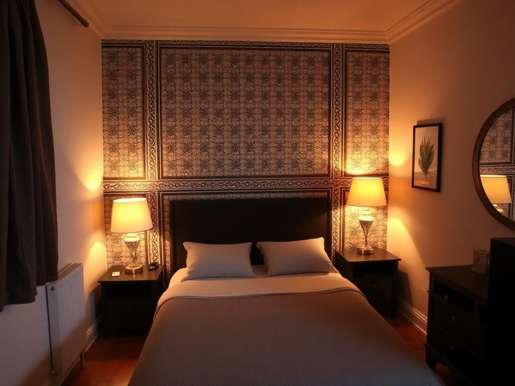 Tiled Studio with Twin Lamps